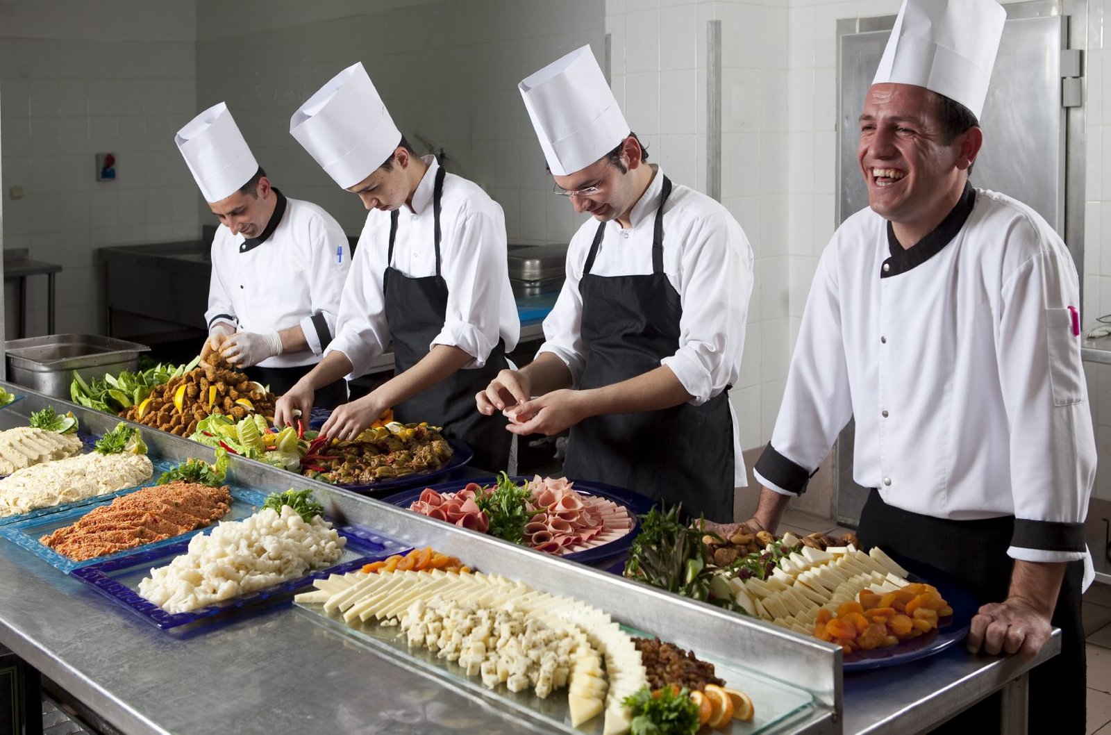 Chefs preparing food, from Cameron’s original website